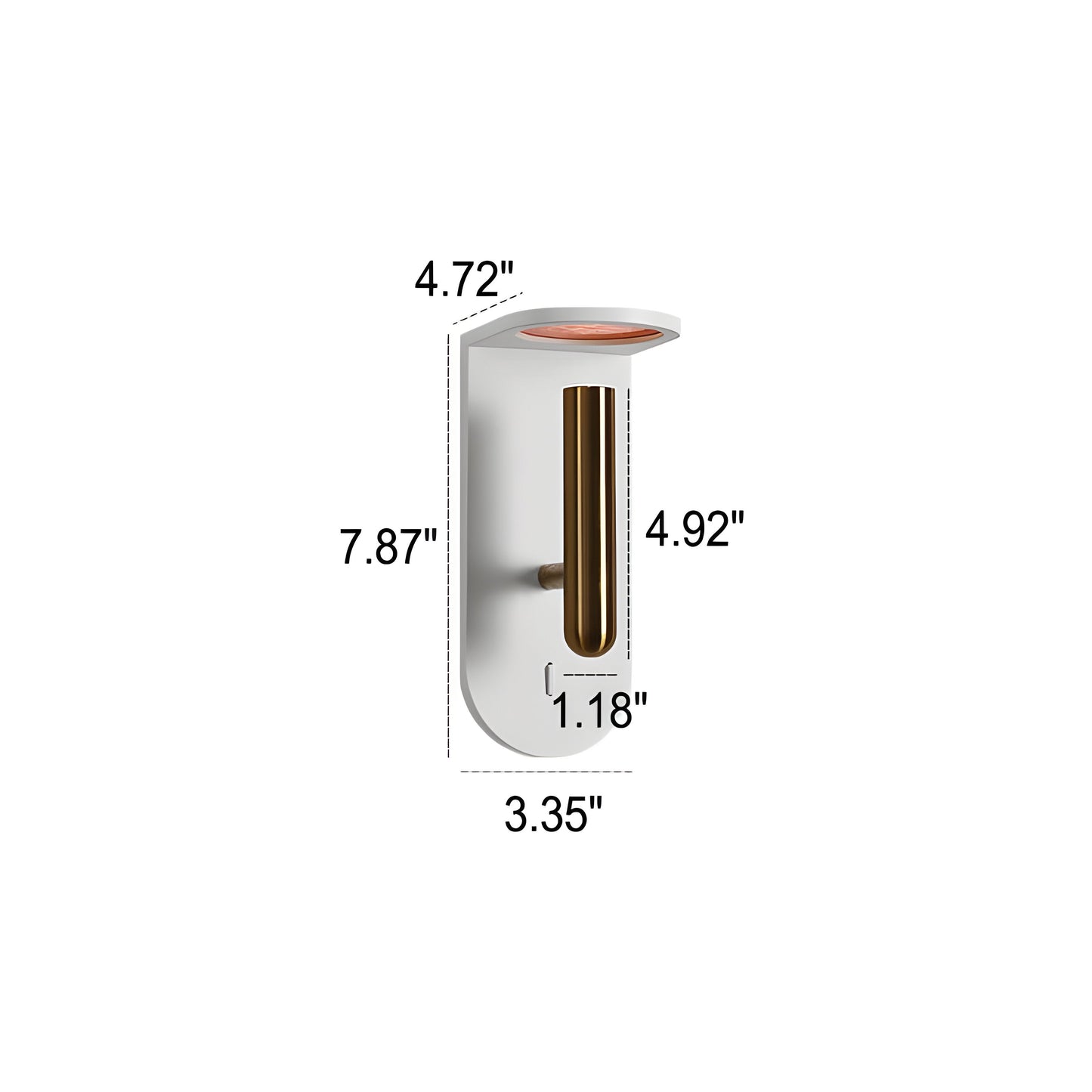Verstellbare nordische LED-Wandlampe mit Flammeneffekt Karnz