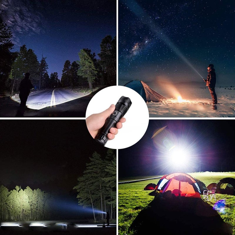 XHP50 Wasserdichte zoombare helle Taschenlampe | Karnz