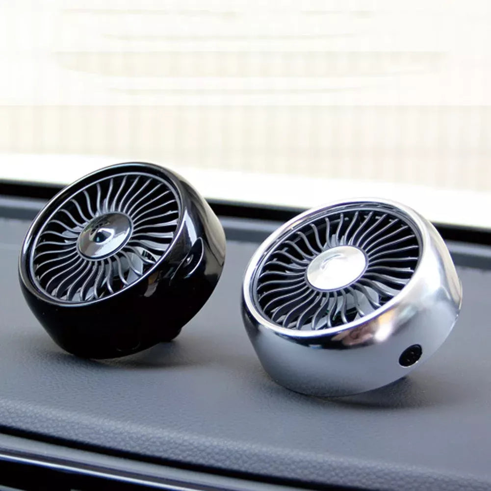 USB Auto Belüftungsventilator mit 3 Geschwindigkeiten & Farbenfrohem LED-Licht | Karnz