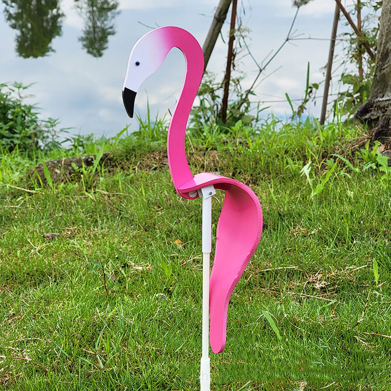 Wirbelnde Flamingo-Gartendekoration