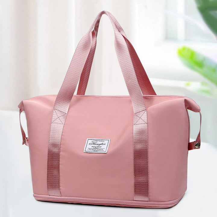 Doppellagige Reisetasche mit hoher Kapazität und Nasstrennung