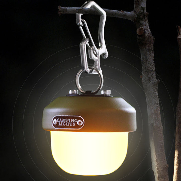 Zeitgenössische kreative wasserdichte Orb-Metall-PC-LED-Camping-Außenleuchte für Außenpatio | Karnz
