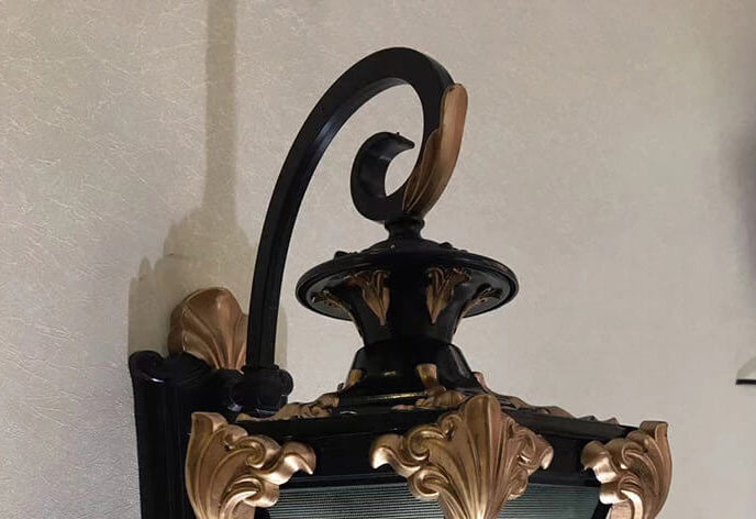 Europäisches Retro-Laternen-Glas Außen wasserdicht 1-Licht Wandleuchte Lamp | Karnz