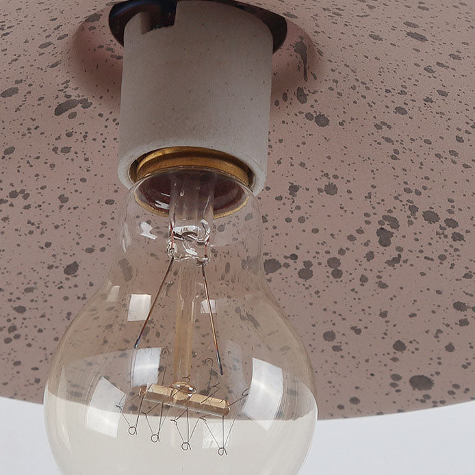 Zeitgenössische industrielle wasserdichte Metallplatten-Schüssel 1-Licht Wandleuchte Lampe für Außenpatio | Karnz