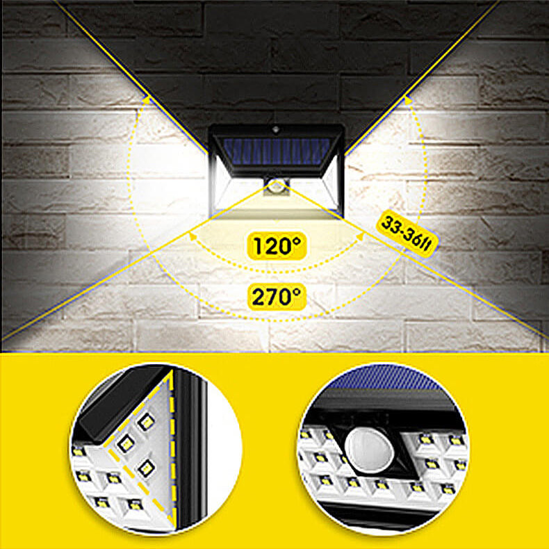 Outdoor Solar Trapez Körper Sensor Wasserdichte LED Patio Wand Sconce Lampe | Karnz