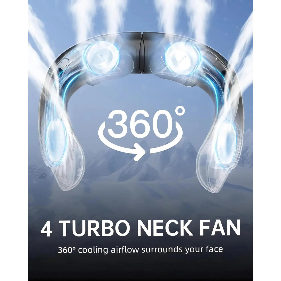 Tragbarer Halsventilator mit wiederaufladbarer Kühlung für Outdoor-Sportarten | Karnz