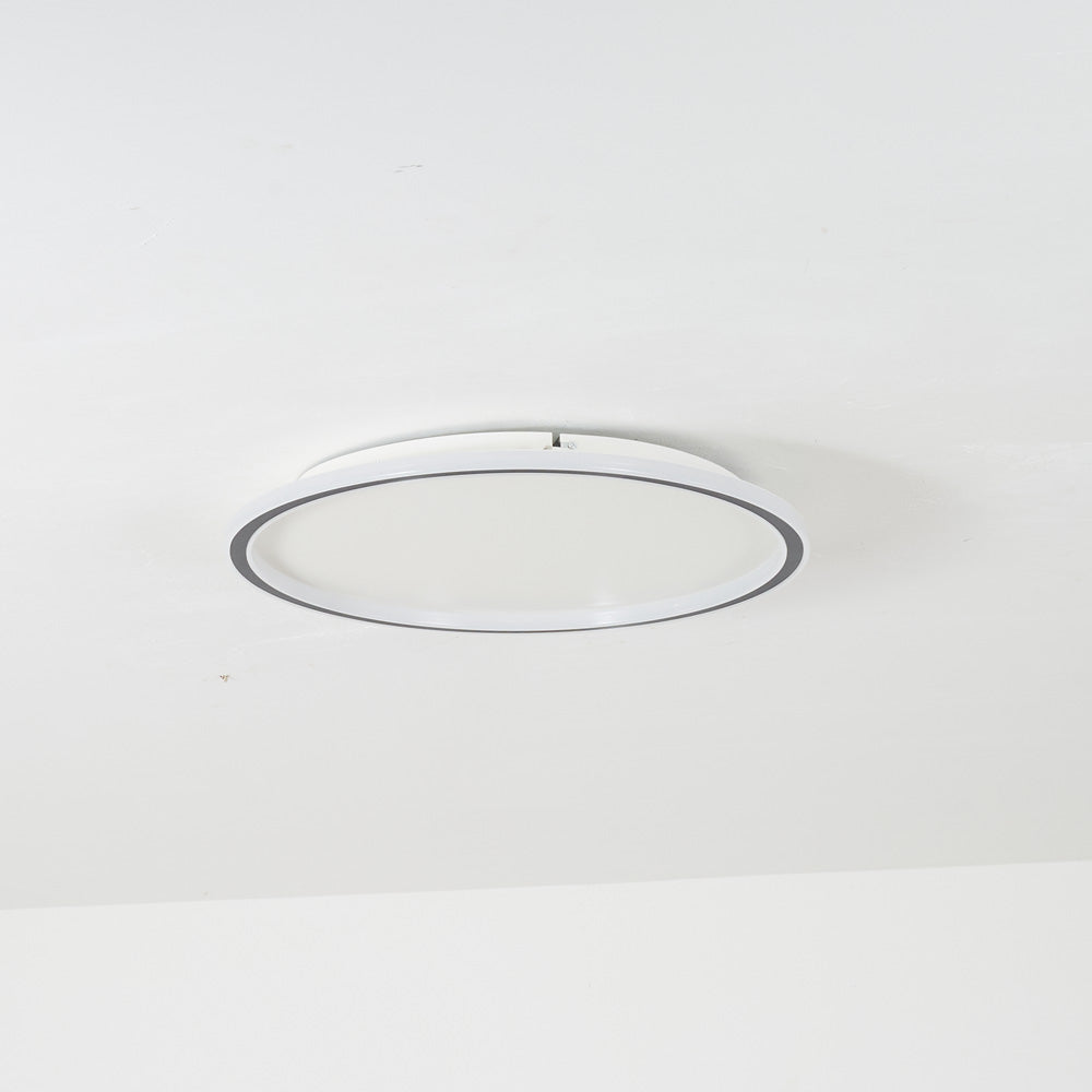 LunaNova - Moderne LED-Deckenleuchte Metall/Acryl für Wohnzimmer und Schlafzimmer, Schwarz/Weiß Design | Karnz