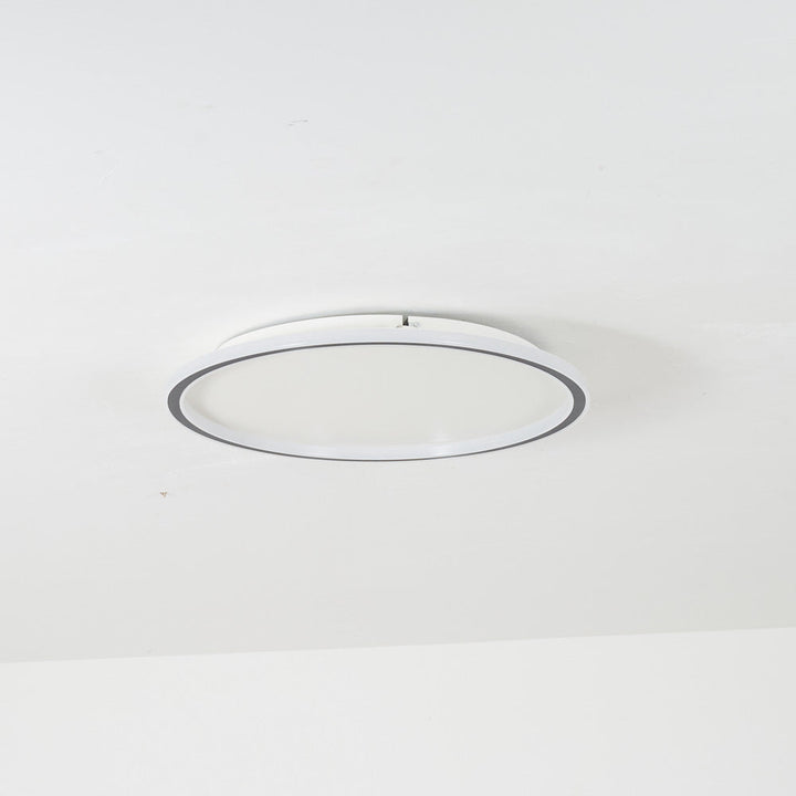 LunaNova - Moderne LED-Deckenleuchte Metall/Acryl für Wohnzimmer und Schlafzimmer, Schwarz/Weiß Design | Karnz