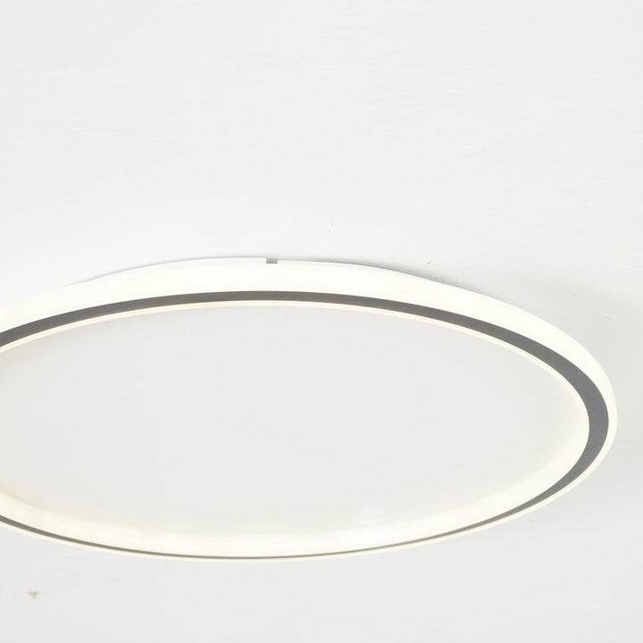 LunaNova - Moderne LED-Deckenleuchte Metall/Acryl für Wohnzimmer und Schlafzimmer, Schwarz/Weiß Design | Karnz