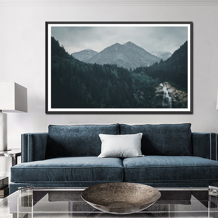 Berglandschaft - Leinwand Wandkunst Gemälde