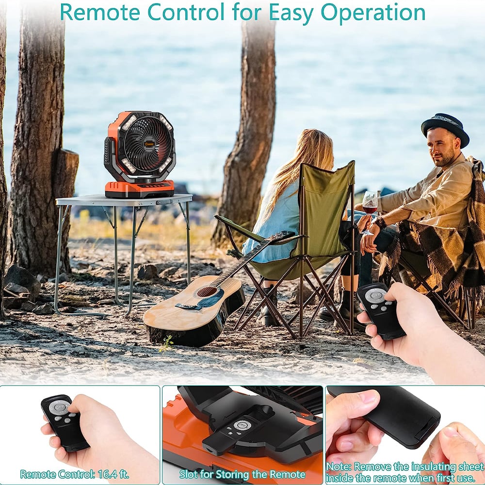Wiederaufladbarer Campingventilator | Karnz