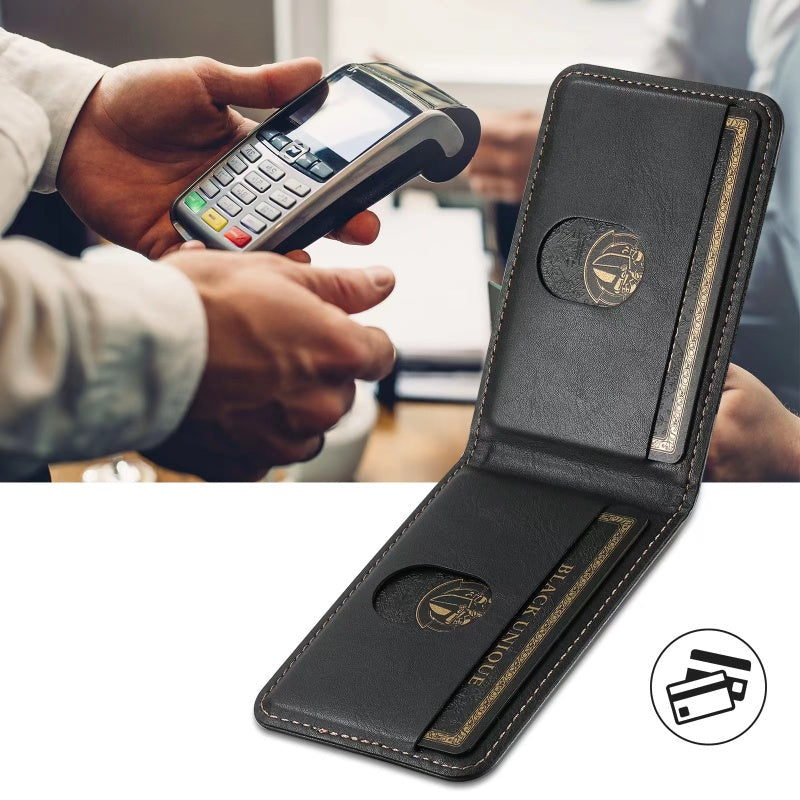 LuxCase Leder Handyhülle mit Kartenfach und Stand – Geeignet für iPhone | Karnz