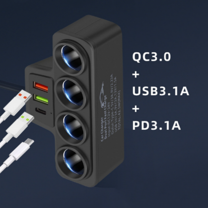VoltMaxx 7-in-1 PowerHub — Lade alle Geräte gleichzeitig und bleib jederzeit sicher und stressfrei verbunden | Karnz