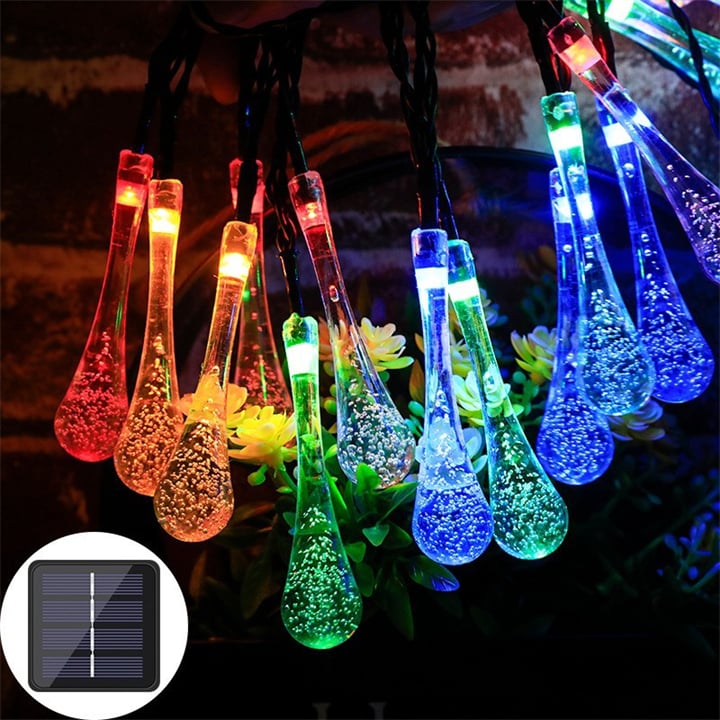 8 Modi Wasser Tropfen Solar Lichter | Karnz