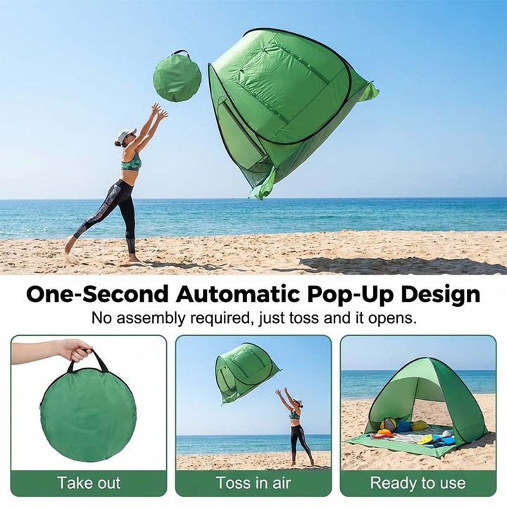 SunSail Breeze Pop-Up Strandzelt 98% UV-Schutz | Karnz