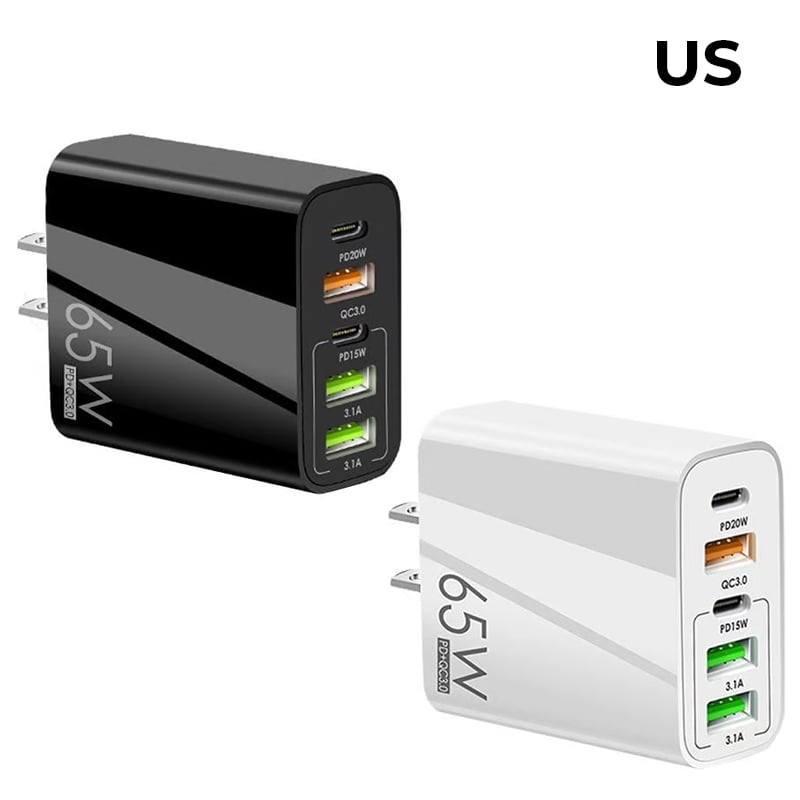 Mehrfach-Port-Adapter 65W Schnellladegerät - US-Standard