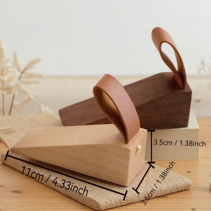 NordGrip Holz Türstopper – Skandinavisches Design mit rutschfester Basis | Karnz
