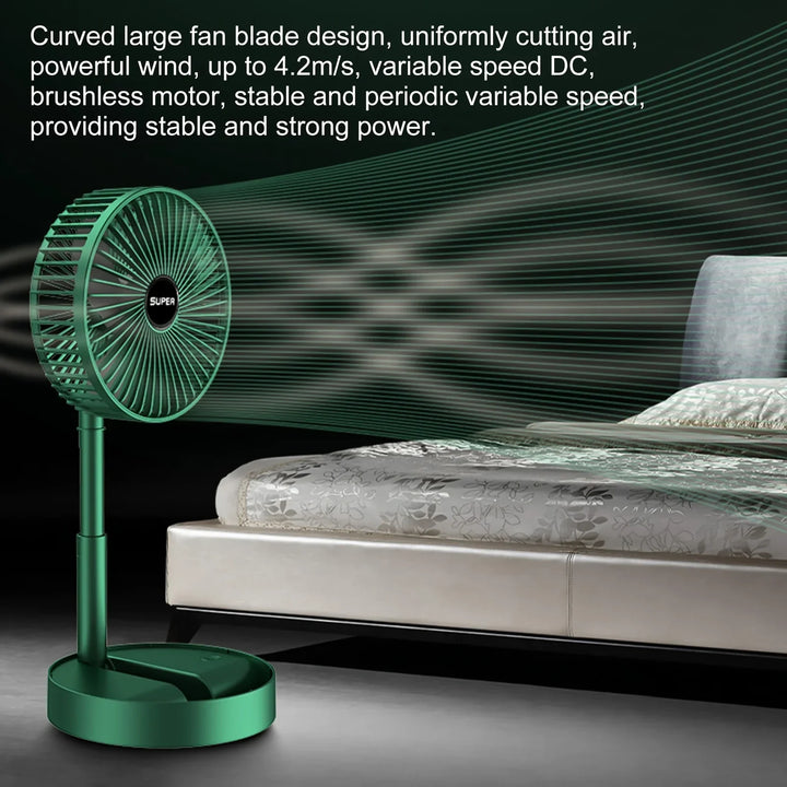 Kompakter 15 cm USB tragbarer Ventilator mit 3-Geschwindigkeitssteuerung | Karnz