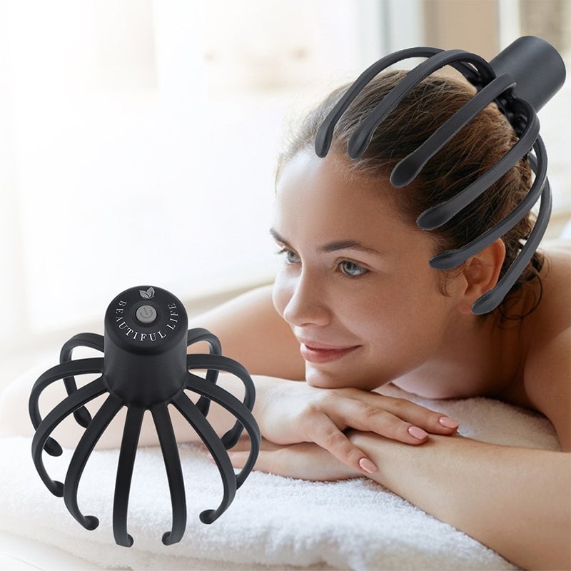 Kopfmassagegerät mit Oktopus-Motiv