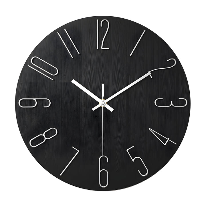 Einfaches Quarz-Design-Wanduhr - Still moderner Stil | Karnz
