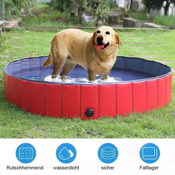 Klappbares PVC-Hundepool mit Ablassventil Karnz