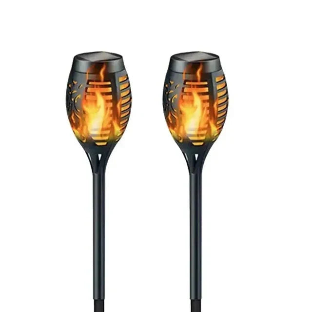 Solar Flammen-Wegeleuchten – Flackernde LED-Gartendeko