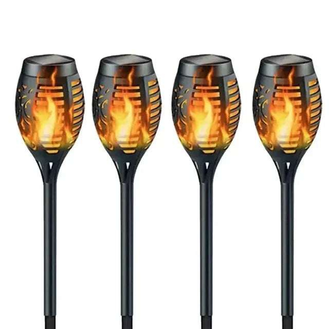 Solar Flammen-Wegeleuchten – Flackernde LED-Gartendeko