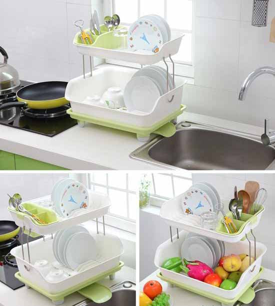 2-Tier Geschirrabtropfständer Karnz
