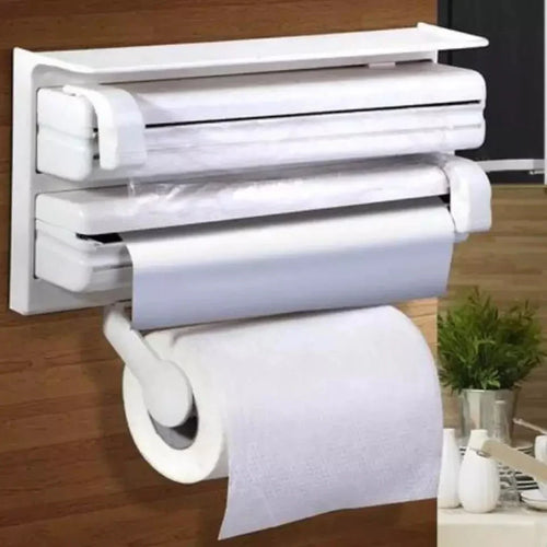 3 In 1 Küchen Triple Papier Spender & Halter Karnz