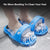 Einfache Fußreinigungsbürste Peeling Fußmassager Slipper für Unisex-Erwachsene, 1 Stck (Blau) Karnz