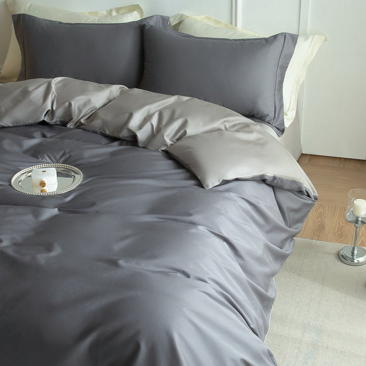 Baumwoll-Bettwäsche-Set, 100er Langstapel, elegant