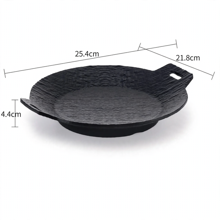 Flacher Teller, Melamin, rund, 20–28 cm