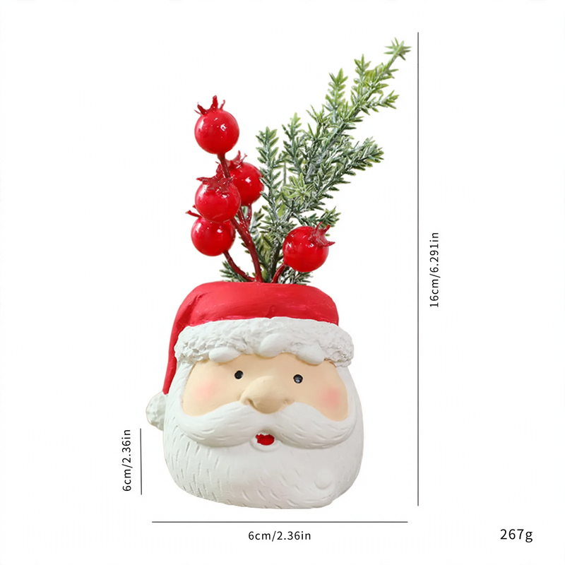 Weihnachtliche Dekofigur aus Zement