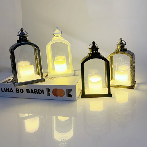 Dekorative LED-Laterne mit Flammeneffekt