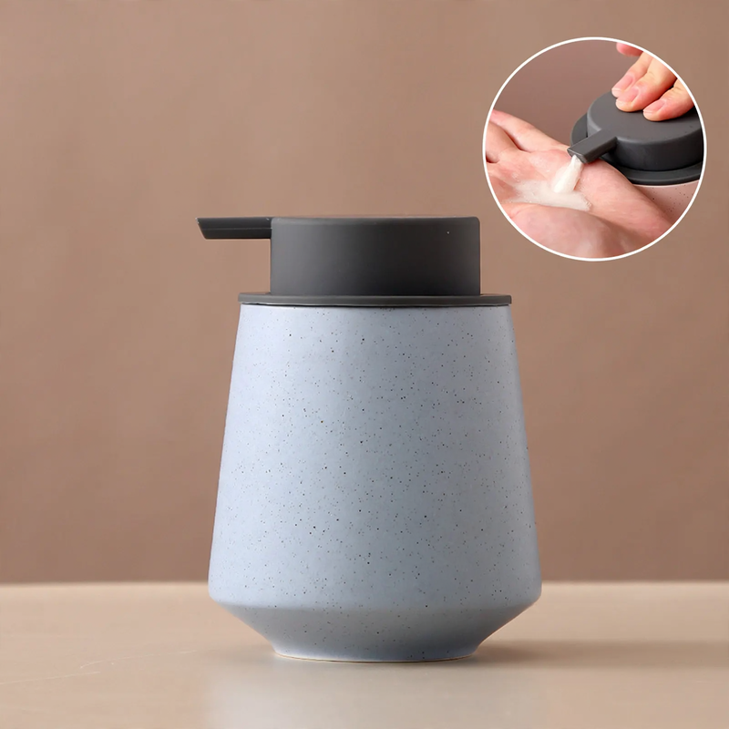 Keramik-Seifenspender mit Druckpumpe