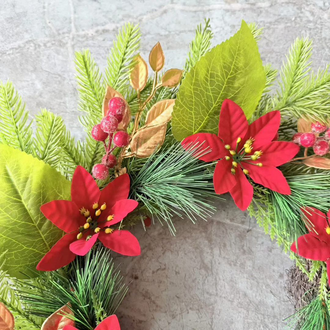 Weihnachtskranz aus PE, 50 cm
