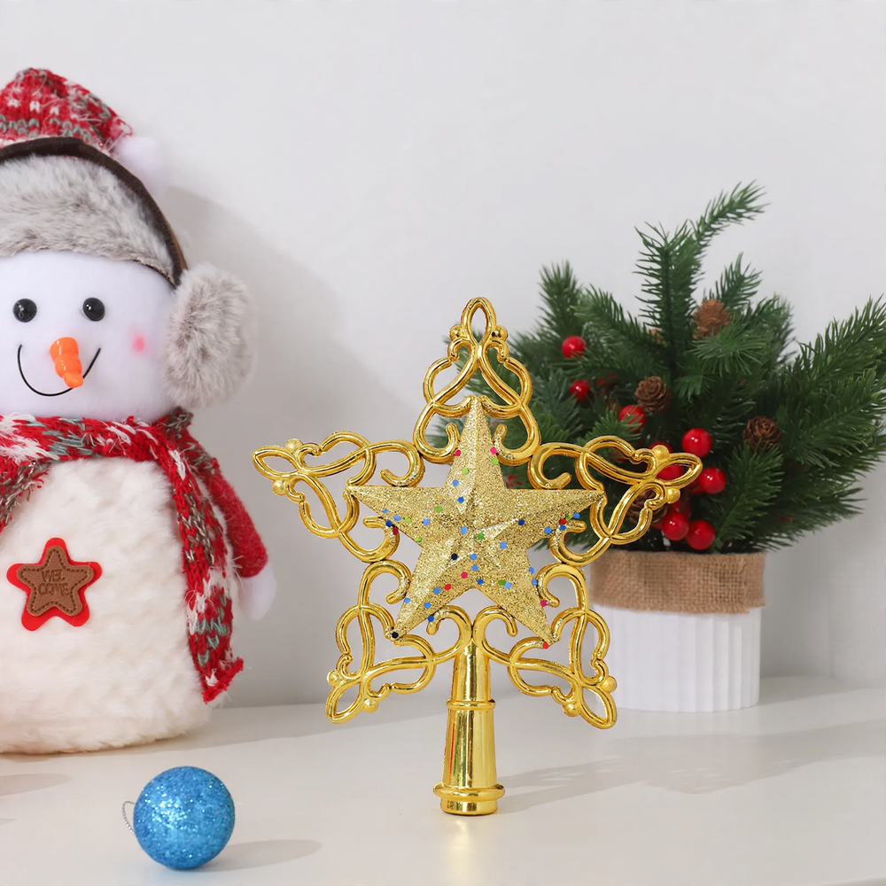 Dekorativer Weihnachtsbaum-Stern aus Kunststoff