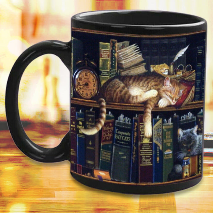 Kat Buch Liebhaber Keramische Kaffeetasse | Karnz