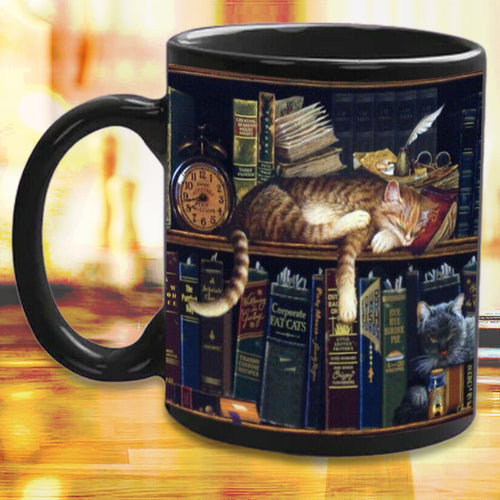 Kat Buch Liebhaber Keramische Kaffeetasse | Karnz