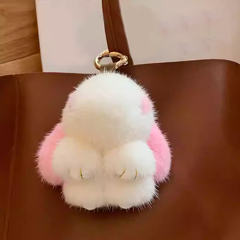 Handgefertigte, weiche Hasen-Pompon-Anhänger (Box-Edition)