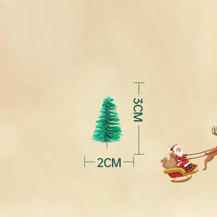 Miniatur-Weihnachtsbaum mit Schnee-Optik
