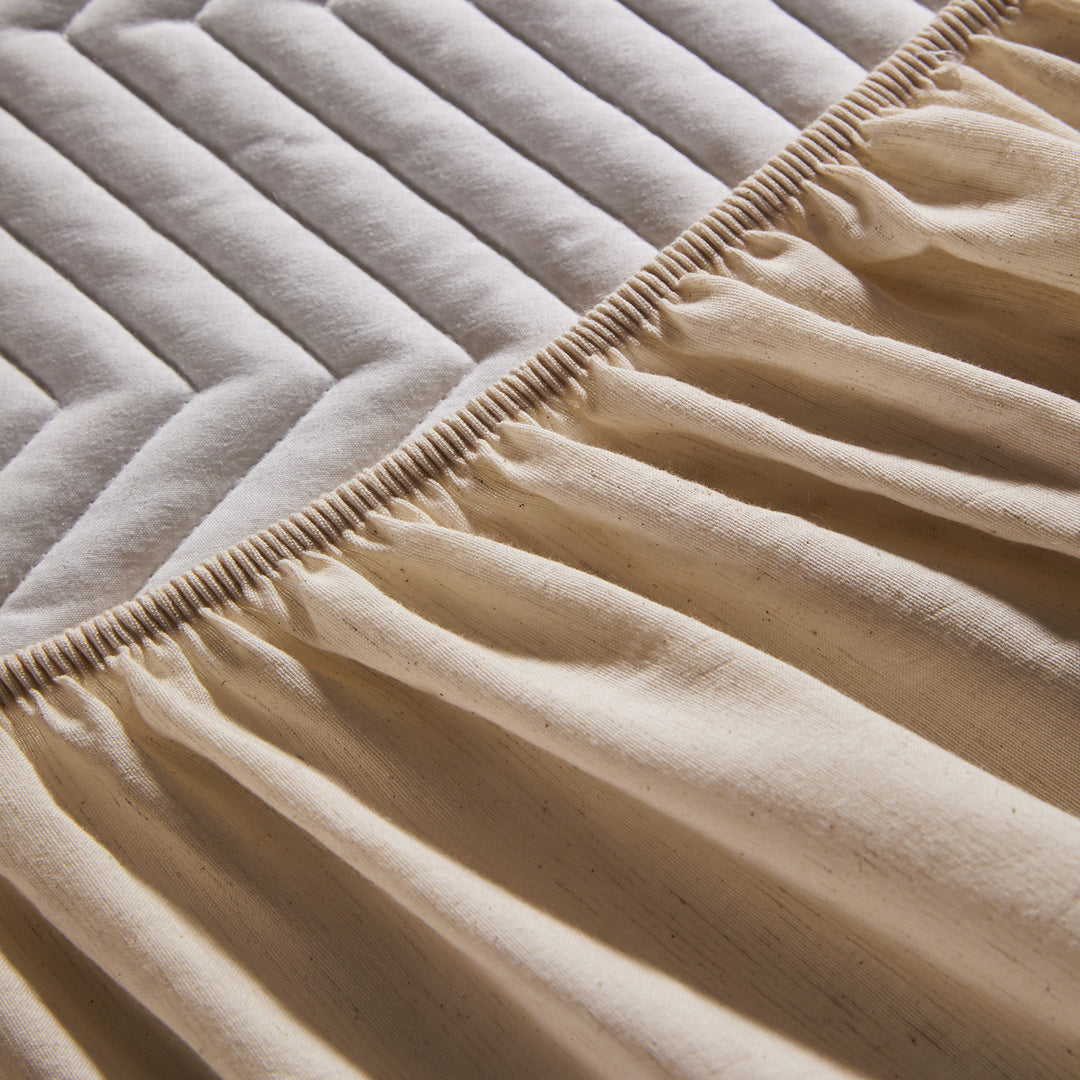 Baumwoll-Leinen-Spannbettlaken, japanischer Stil