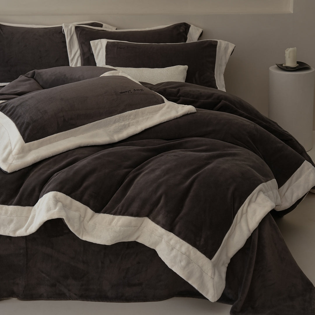 Milchfaser-Fleece Bettwäsche-Set, extra warm