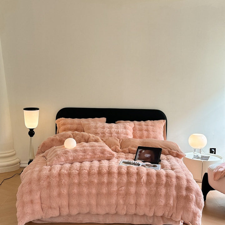 Milchfaser-Fleece Bettwäsche-Set, extra warm