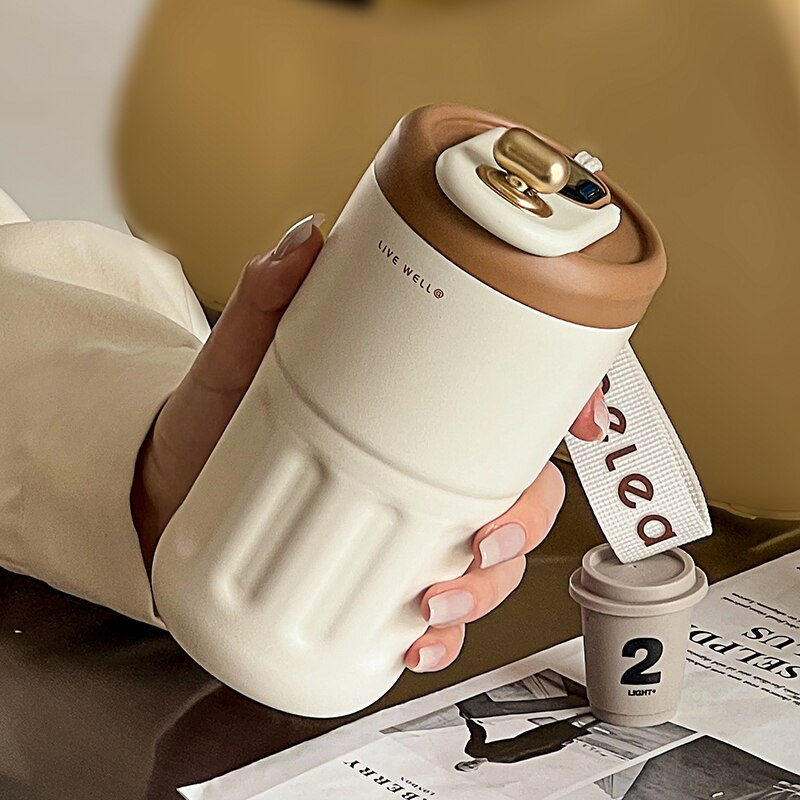 Portabler Smart Edelstahl Kaffeebecher | Karnz