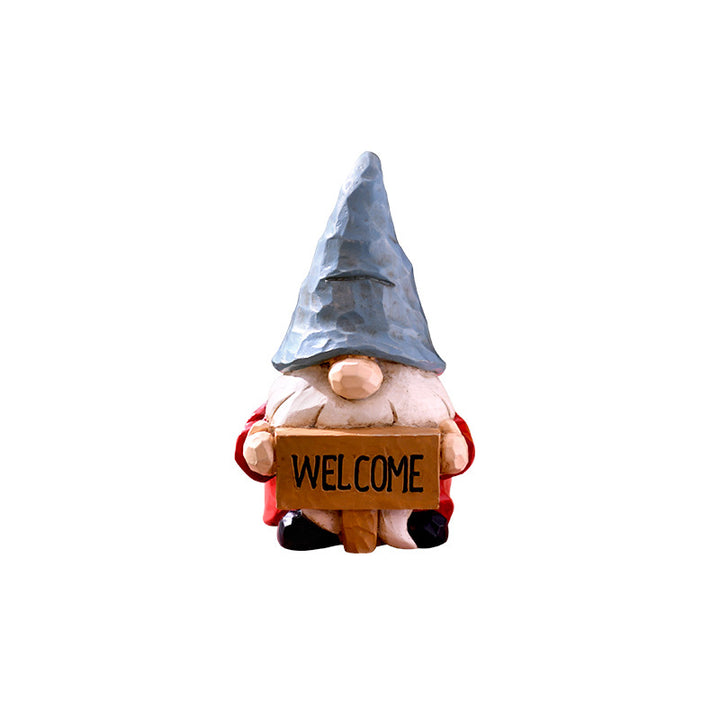 Dekorative Weihnachts-Wichtel Figur aus Kunstharz