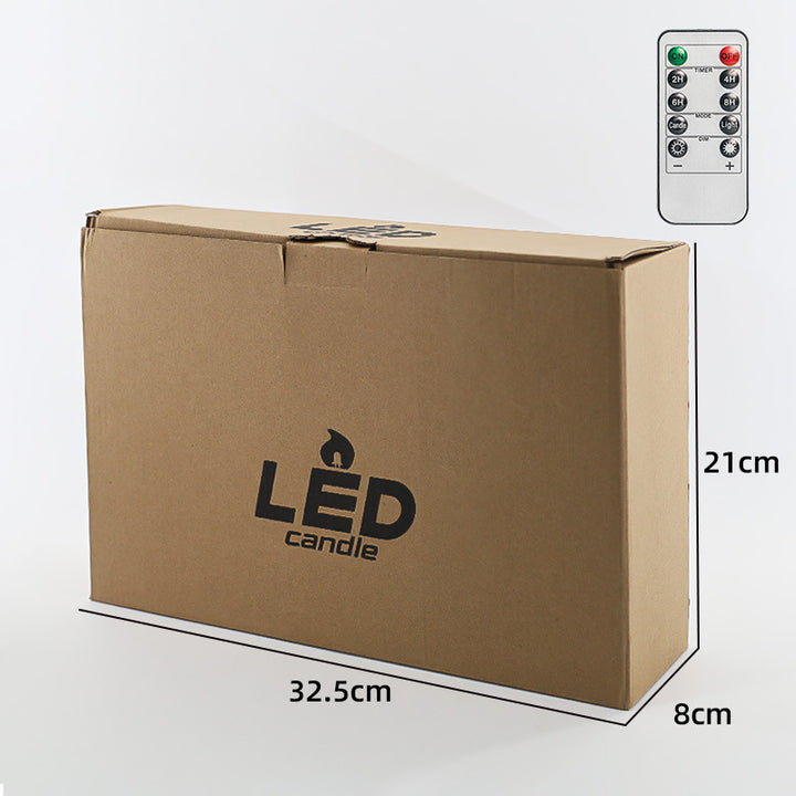 LED-Echtwachs-Optik Kerze mit beweglicher Flamme