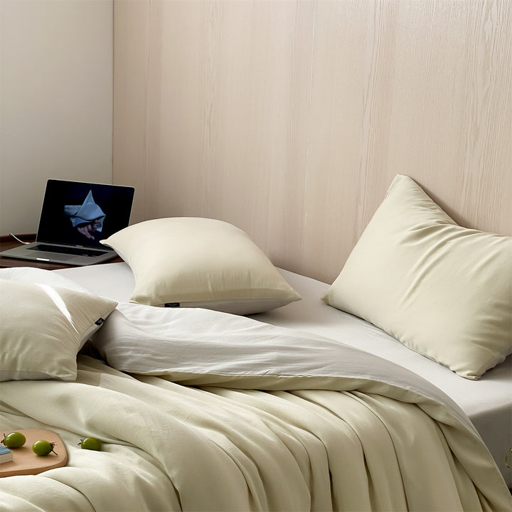 Lyocell-Bettwäsche-Set, 100S Tencel, kühlend und sanft