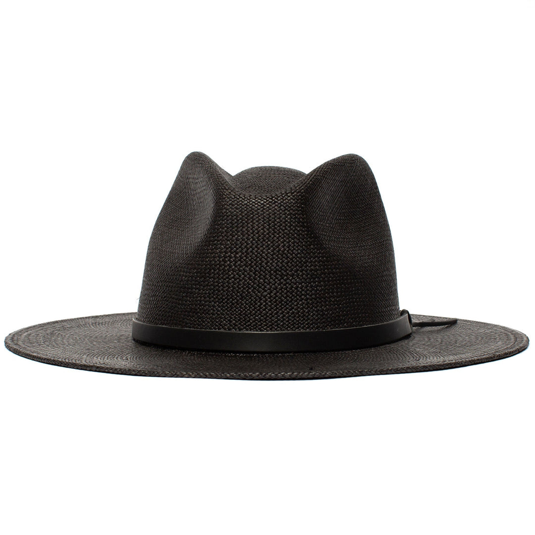 Sommerstrohhut Fedora-Schwarz | Karnz