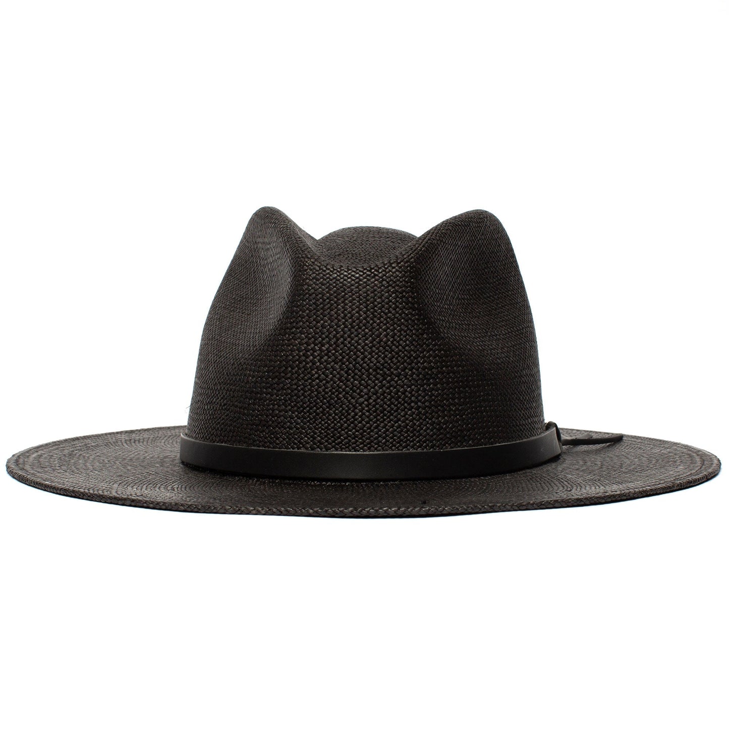 Sommerstrohhut Fedora-Schwarz | Karnz
